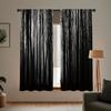 Gothic Black Forest Pine Curtains Polyester Pocket Rod Top Bedroom More Curtain Sheer Ideal For Sleeping Area