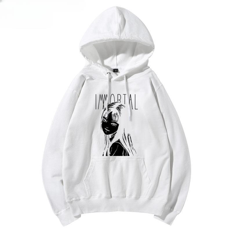 

Ito Junji Hooded Sweater Kawakami Tomie Manga Men s and Women s Spring and Autumn Thin Loose Long-sleeved Clothes S