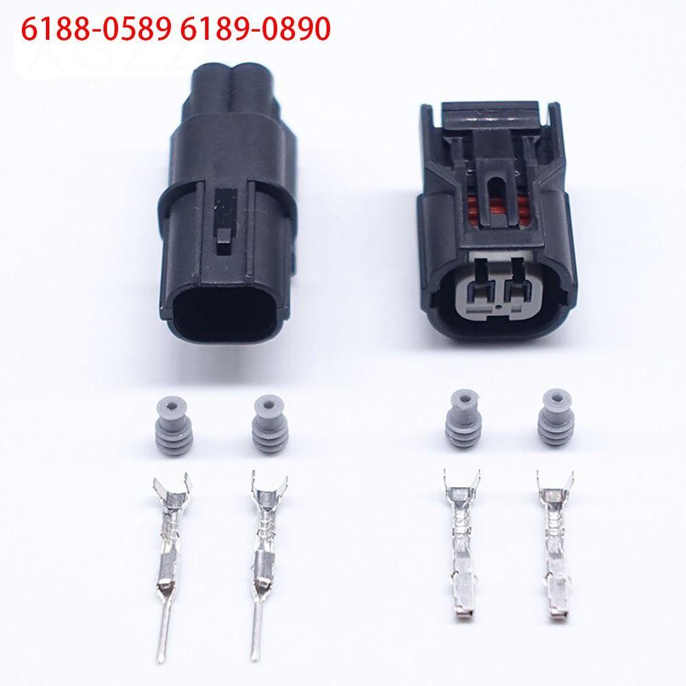 1Set Male Female ABS Sensor Plug 2 Pin 040 6188-0589 6189-0890 Durable Auto Connector  For Hondas