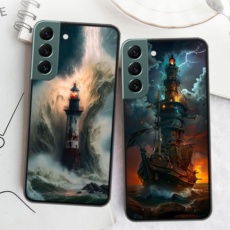 Lighthouse Phone Case For Samsung Galaxy S22 S25 Ultra S21 S10 Plus S26 Edge S20 S23 S24 FE Cover Silicone Soft TPU Clear Sh