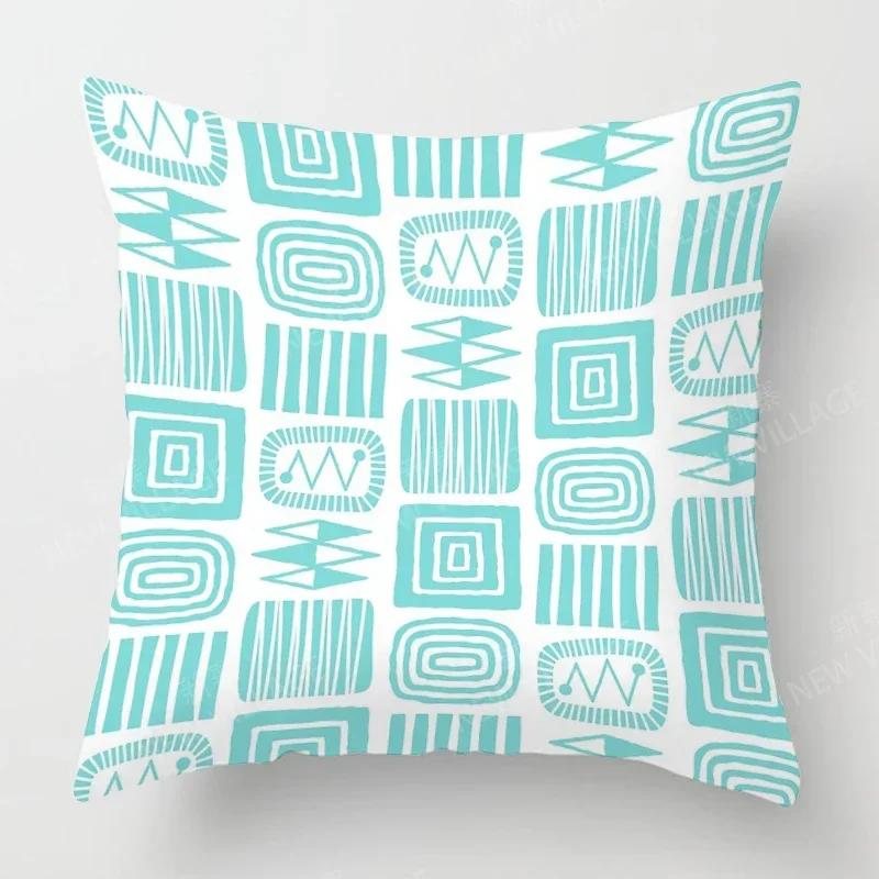 Nordic Fall Home Decor Autumn Throw Pillow Case Sofa Cushion Cover Modern Geometry
