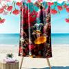 Underwater Coral Reef with Fish Design Beach Towel Quick-drying for Travel Outdoor Sports Jogging Beach and Swimming