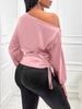European and American new women's satin shirt, spring and summer asymmetrical long-sleeved diagonal collar shirt top