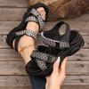 Sandali da Donna Edizione Coreana Sandali Sportivi da Donna Scarpe Casual Traspiranti a Punta Aperta per Donna Fondo Spesso Antiscivolo Scarpe da Spiaggia