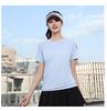 Disante Sports Quick-Dry Ice Silk Round Neck Custom T-Shirt - Short Sleeve for Group Activities and Running