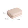 Compact Jewelry Storage Box with Multiple Compartments for Rings, Earrings, and Necklaces - Stylish