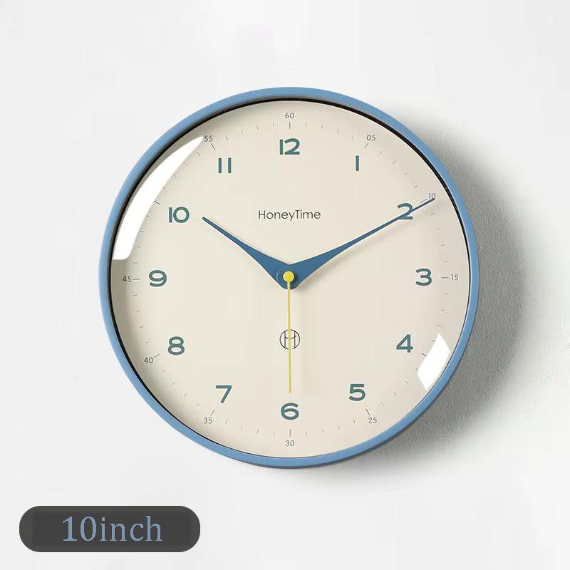 12/10 Inch Silent Wall Clock Non-Ticking Quartz Battery Operated Modern Decorative Clock for Home Bedroom Office Decro