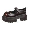 Mary Jane single shoes sweet and cool Japanese jk2025 shallow mouth platform small leather shoes women's butterfly round head new versatile thick heel