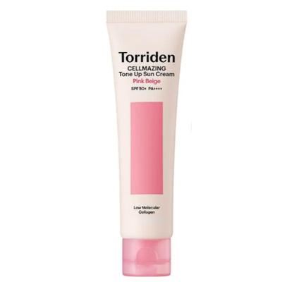 Cellmazing Pink Beige Tone-Up Sunscreen SPF50+ PA++++ 60ml Brightening Base UV Protection Cream