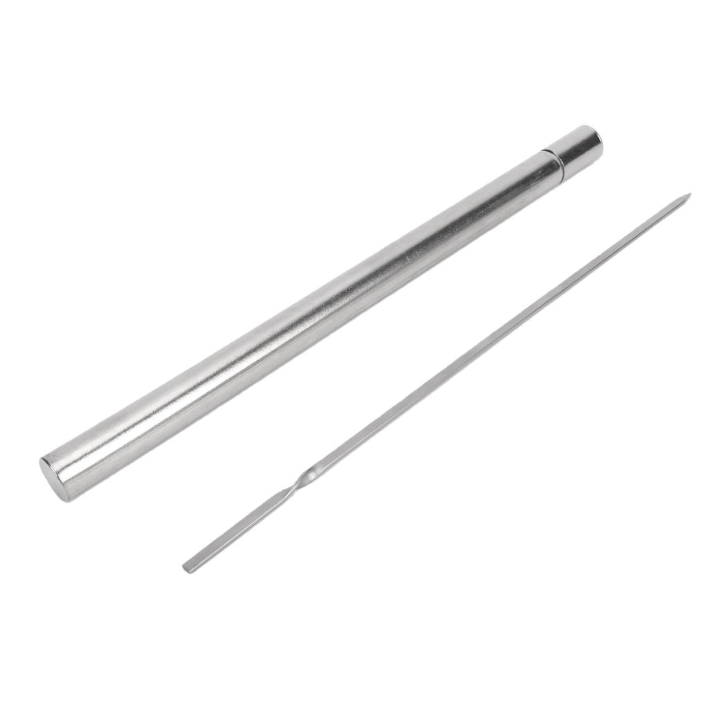 Ti Skewers for Grilling Portable BBQ Sticks with Storage Tube Lightweight Durable Camping Cooking Tools Easy To Clean