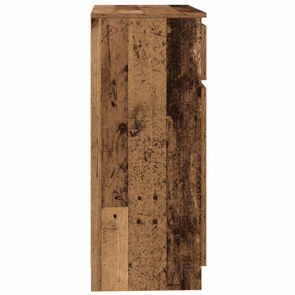 Sideboard with Drawer Rustic Wood Look 71 x 35 x 84 cm Engineered Wood