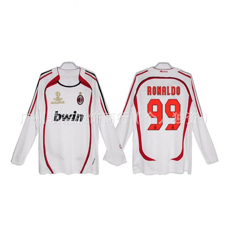 AC Milan Retro Jersey 0607 Season Kaka Maldini Ronaldinho Pirlo Collectibles Football