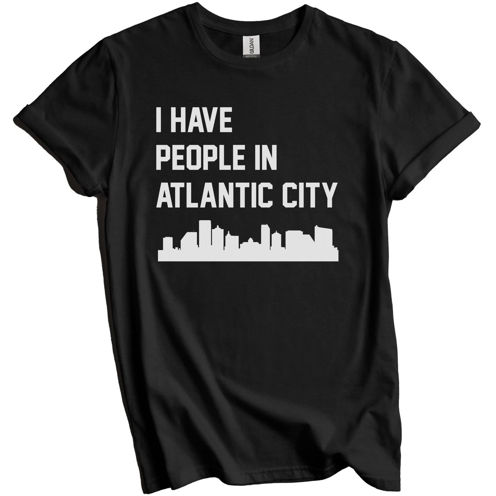 I Have People In Atlantic City New Jersey Skyline T-Shirt 3XL