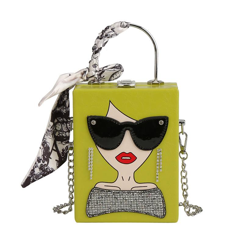 Taschen Tasche Damen 2025 Europäische und Amerikanische Mode Personalisierte Brillen Schöne Frauen Umhängetasche Mode Fransen Umhängetasche Kasten Tasche