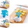 Premium Quality Whale Holder With 16 Decorative Forks For Fruits And Vegetables