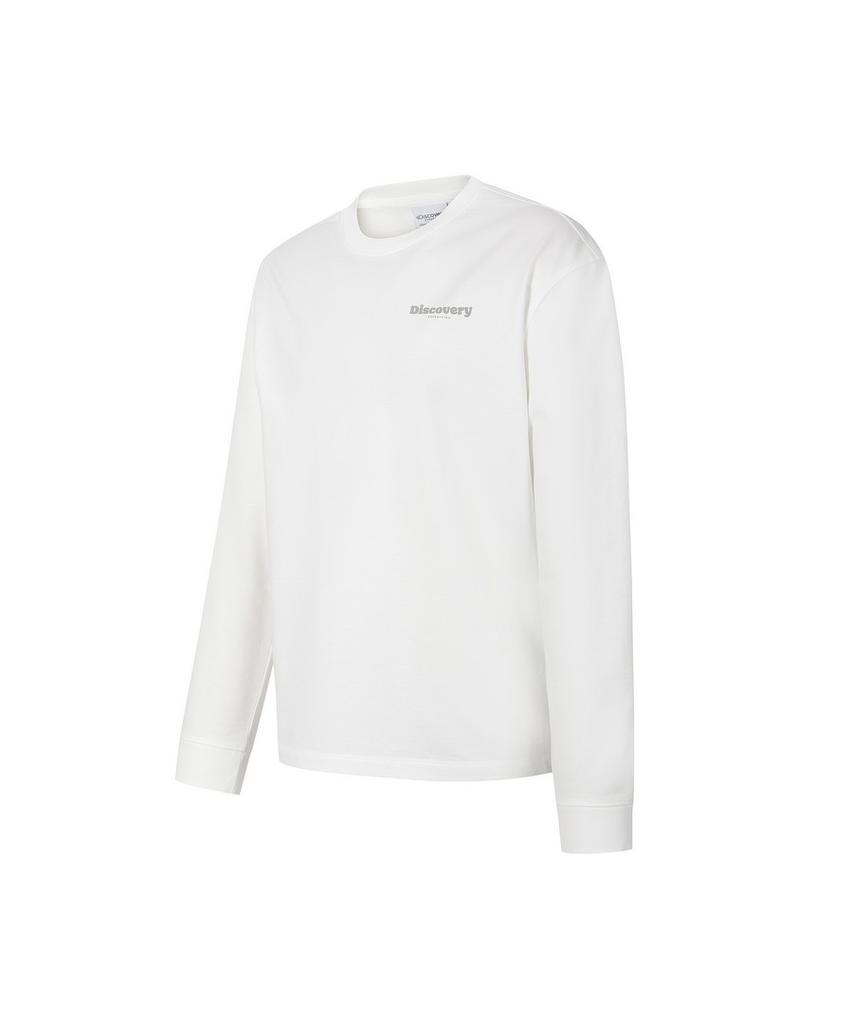 DISCOVERY EXPEDITION Women'S Small Logo Long Sleeve T-Shirt (White)