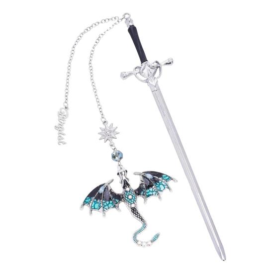 Fourth Wing Dragon Bookmark Fantasy Dragon Page Maker Cool Metal Bookmark Reading Gift for Men Women Bookworm