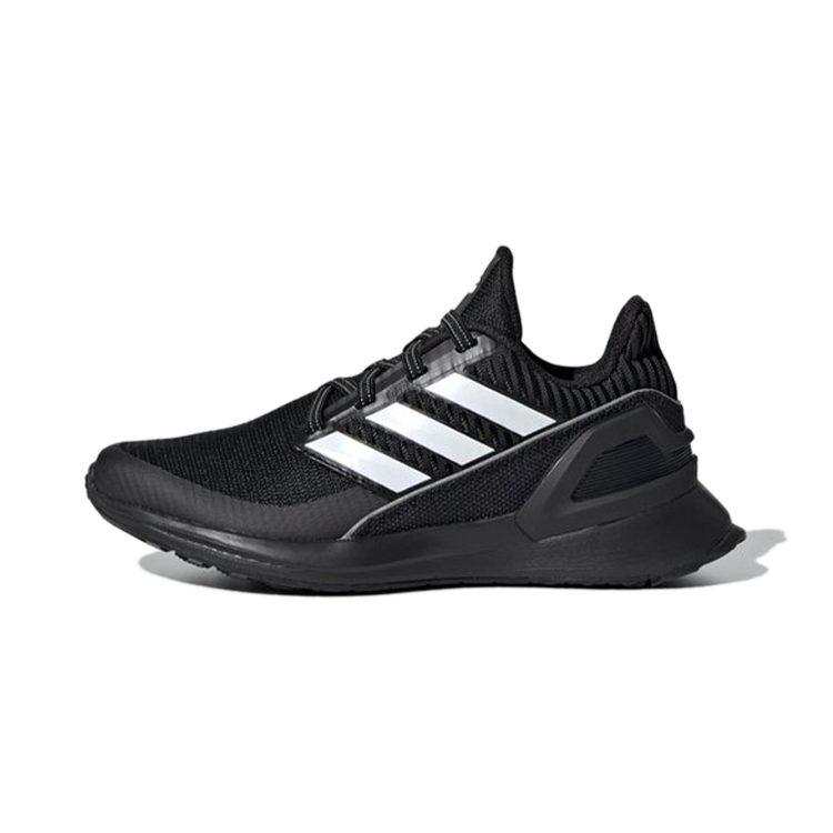 adidas Rapidarun Knit El C Comfortable Breathable Low Top Kids' Running Shoes Black Children Aged 3 7 Years Old EE7639