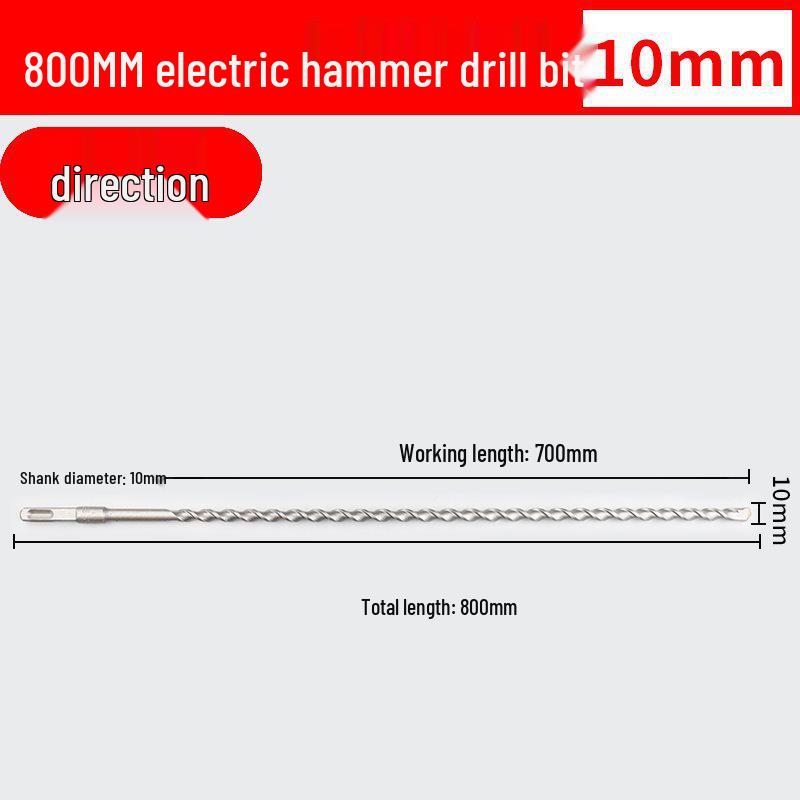 Two-Groove Round Handle & Four-Square Handle Concrete Hammer Drill Bit