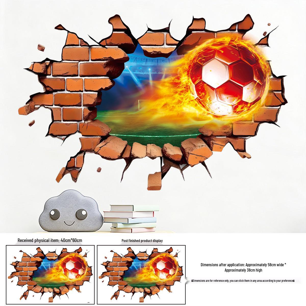 2026 USA-Canada-Mexico World Cup Decorative Football Stickers 60cm*40cm *1 sheet (Cotton Swab Roll)