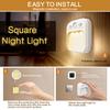 LED Night Light with Motion Sensor Angle Wide Sensing Angle Soft Glow Auto On/Off Rechargeable USB Night Light with 3 Modes