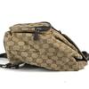 GUCCI 114552 GG logo backpack Bag Backpack GGCanvas/Leather Beige/Dark brown