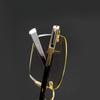 Men's Metal Material Presbyopia Glasses Borderless Advanced Reading Glasses Eye Protection Business Glasses