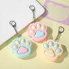 Interactive Cat Paw Keychain Press Toy for Stress Relief Keyring Office Travel Sturdy Plastic Accessory Gift