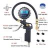 Lighted Tire Pressure Inflator with Handheld Hose Tool for Routine Car and Motorcycle Air Filling and Tire Care