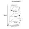 Huxiansen Wall-Mounted Pot Lid Rack, No Drilling Required, Cutting Board Holder, Kitchen Storage Shelf