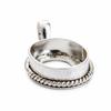 Handmade 925 Sterling Silver Pendant Bezel Setting, Oval Pendant Blank Mounting, Jewelry Making Supply
