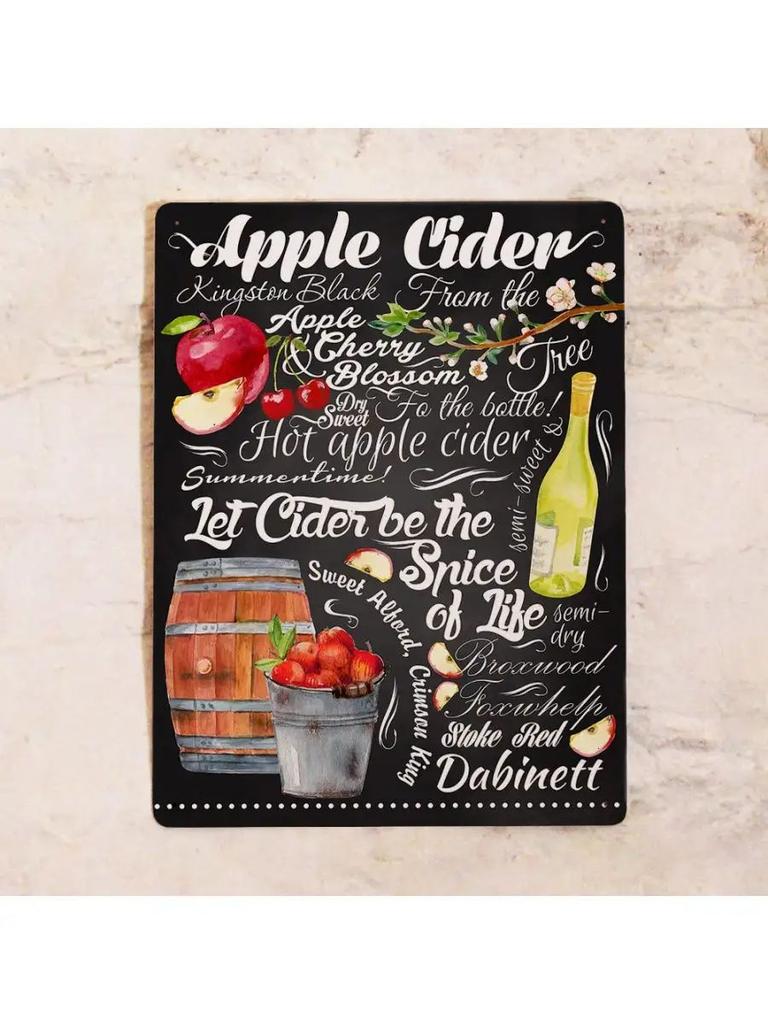 Beer and Snacks Tin Sign 20x30cm, Vintage Pub Wall Art Decor