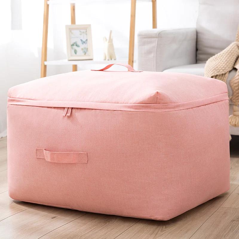 New Large Capacity Bedding Item Packing Bag Move House Clothes Storage Bag Wardrobe Handles Clothes Organizer Dirty Quilt Pouch