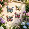 4 Pcs Metal Butterfly Wall Decor Multifunctional Hanging Decoration Butterfly Wall Hanging  Balcony