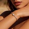 Dainty Moonstone Tennis Bracelet for Women Stainless Steel CZ Crystal Chain Bracelets Zircon Vintage Jewelry Gift for Her