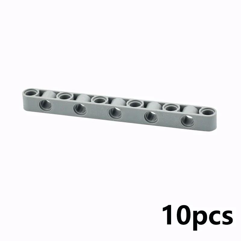 10Pcs MOC Holes Building Blocks Liftarm 1x11 Holes Thick Beam Arm Open Center Bricks Parts EV3 Compatible DIY Kid Toys