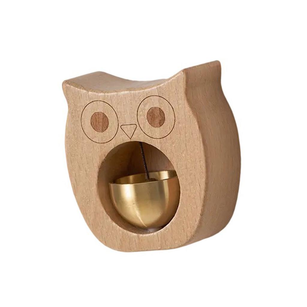 Wooden Animal Shape Door Chimes with Magnetic Attachments Hanging Doorbell for Home Door Decors Indoor and Outdoor Use
