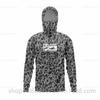 Ice silk fishing suit long-sleeved T-shirt hoodie quick-drying breathable sunscreen summer thin men