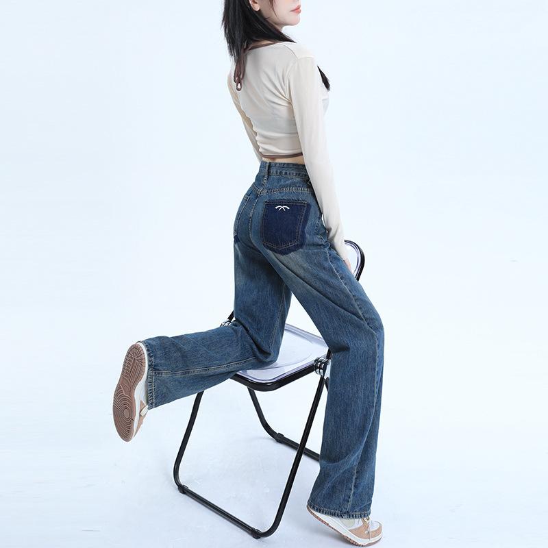 High Waist Wide Leg Pants Women's Autumn Wide Leg Jeans Women's Autumn Jeans