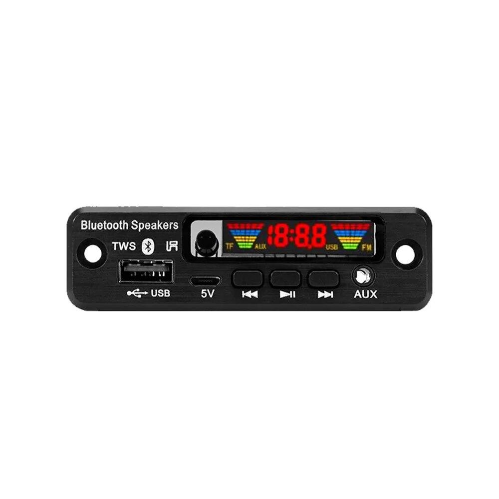 DC 3.7V-5V MP3 Decoder Board Wireless Bluetooth 5.0 Car MP3 Player Kit Support USB AUX TF FM Radio Call Recording Module