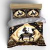Egyptian Camel Pharaoh Decor Bedding Set with 1 Duvet Cover 2 Pillowcases Single Double King Queen, Gift
