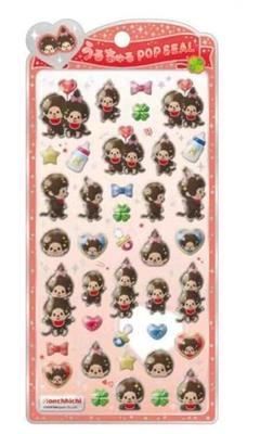 Genuine Crux Uruchuru Pop Monchhichi Normal Stickers, Stickers,