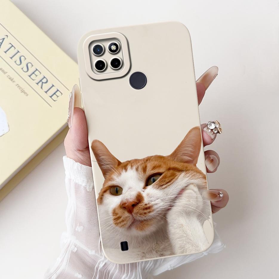 For Realme C21Y C25Y Case Luxury Candy Painted Cover Shockproof Phone Case For Realme C21 C 21 Y RealmeC21Y RealmeC25Y Soft Bags