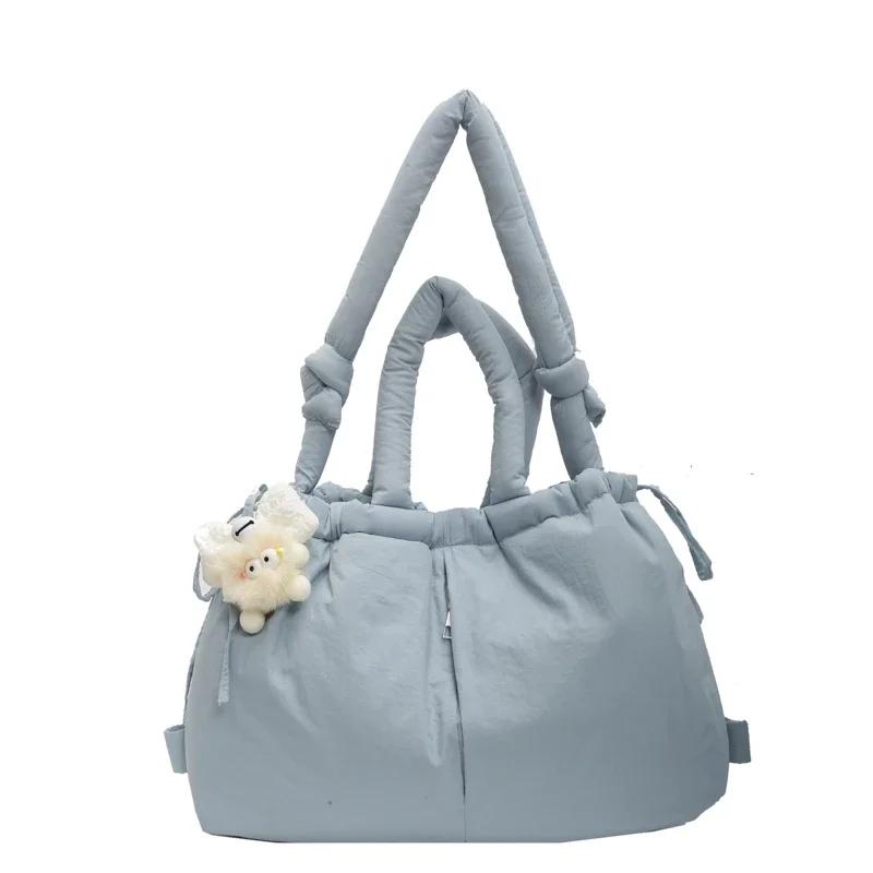 

Высокая красота однотонная сумка через плечо на липучке модная сумка через плечо мягкая универсальная сумка синий