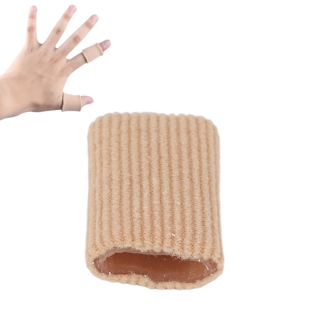10pcs Toe Cushion Tube Soft Silicone Finger Toe Sleeves Corn Pad Protector for Blisters Calluses