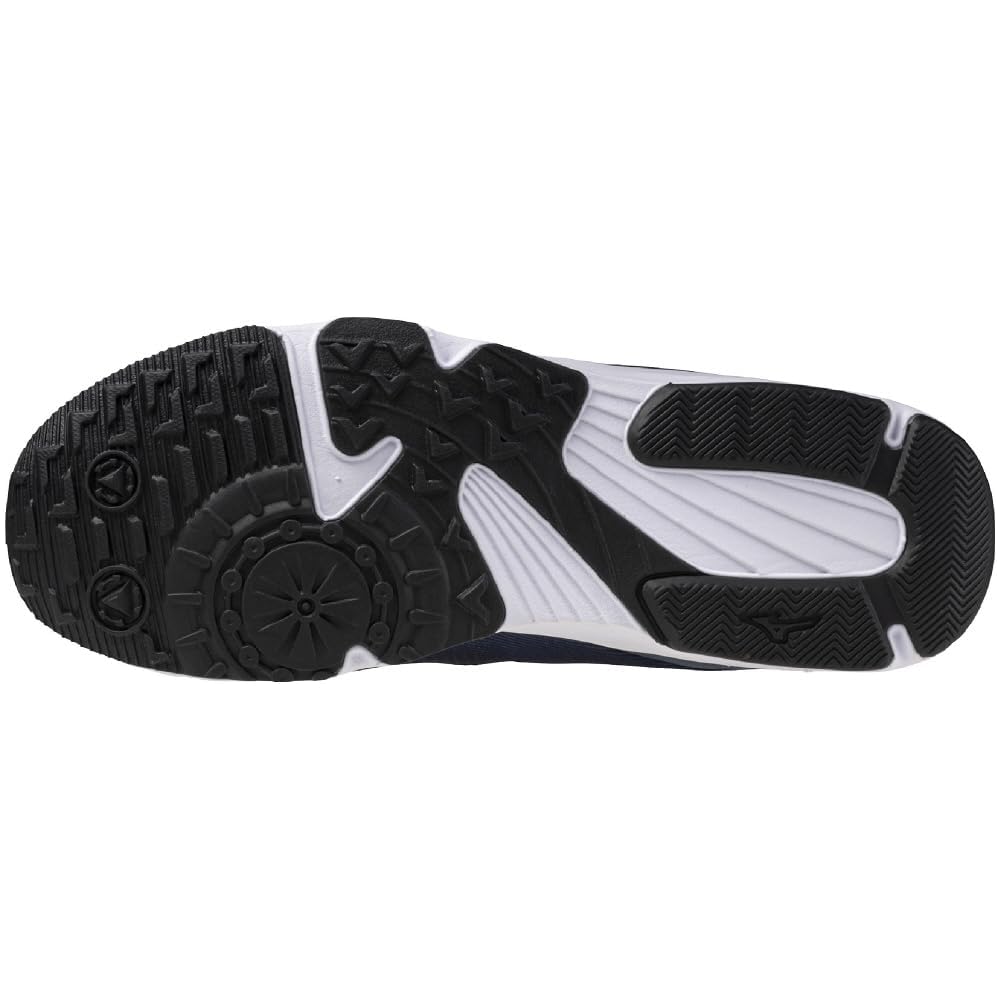 Mizuno Junior Speed Studs 4-Belt Lightweight Sports Shoes Navy 22.0 Cm 2E Unisex Kids