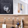 20pcs Transparent Plastic Duty Wall Hook For Kitchen Bathroom Office No Trace No Scratch Waterproof Adhesive Hooks Organizer
