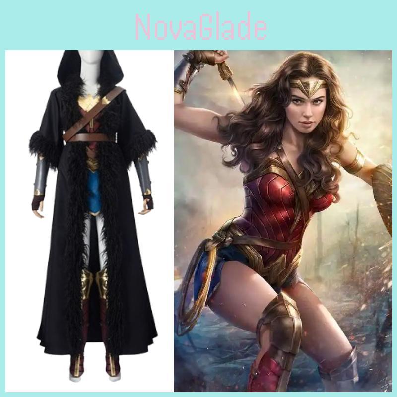 Wonder Woman Diana Prince Cosplay Cape With Polyester Fabric For Costume Parties And Anime Events