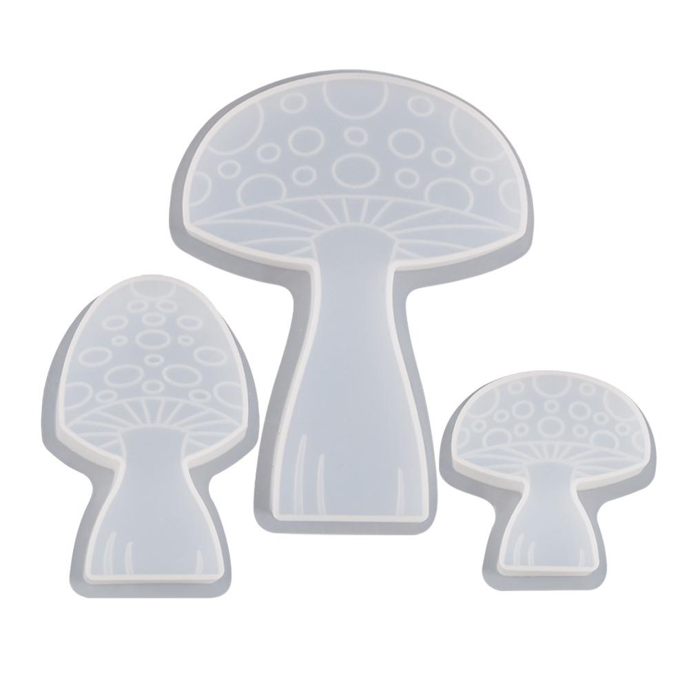 Mushroom Silicone Mold Mushroom Gypsum Mold DIY Handmade Drip Glue Production For Expanding Fragrance Gypsum Home Art Decoration