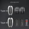 Heavy Metal Key Fob Cover Case Protector for Toyota, Key Chain, Toyota 2019-2024 Venza,